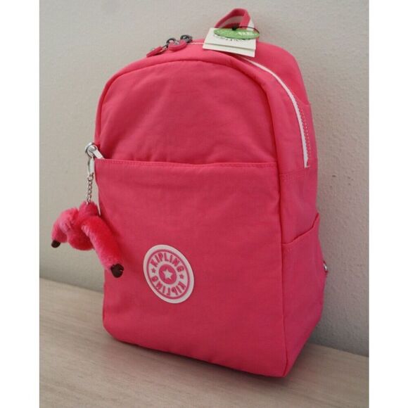 Kipling KIB8F0-6NK Women's Small Flashy Pink Ferris Backpack - Picture 7 of 12
